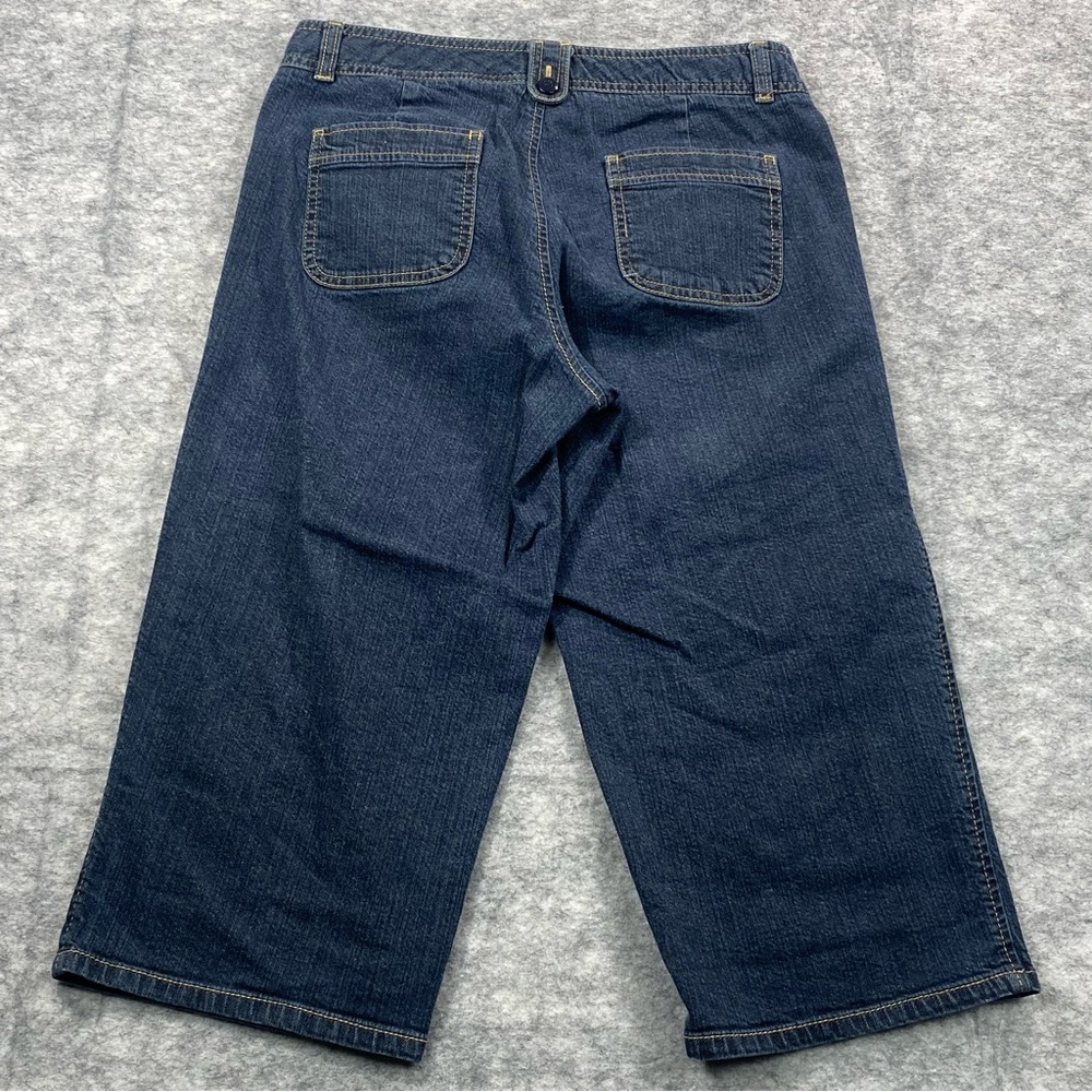 Dockers Womens Blue Denim Cropped Favorite Fit Dark Wash Jeans Size 4 - Picture 2 of 11